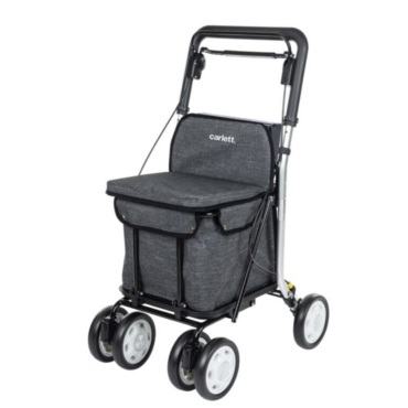 Déambulateur caddie 2 en 1 Carlett Lett 900 léger avec sac 29L