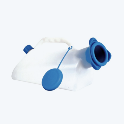 Urinal médical anti-déversement Urolis 1.5L avec graduation et poignée